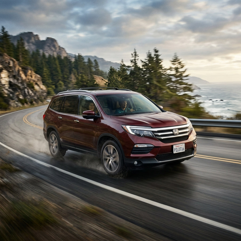 Action Shot: Honda Pilot Driving Fast