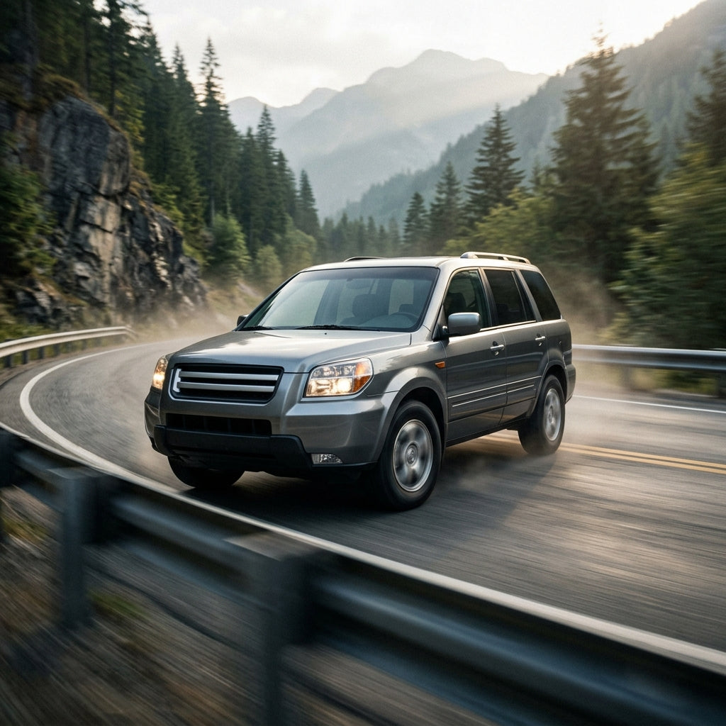 Action Shot: Honda Pilot Driving Fast