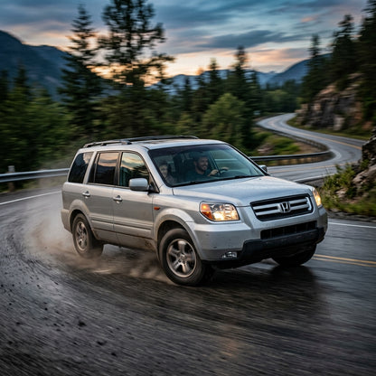 Action Shot: Honda Pilot Driving Fast