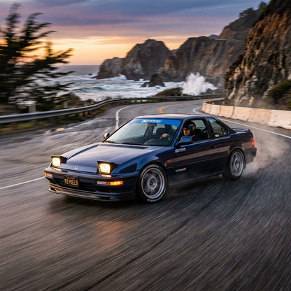 Action Shot: Honda Prelude Driving Fast