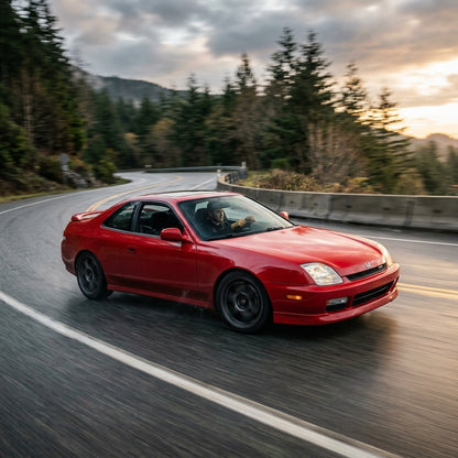 Action Shot: Honda Prelude Driving Fast