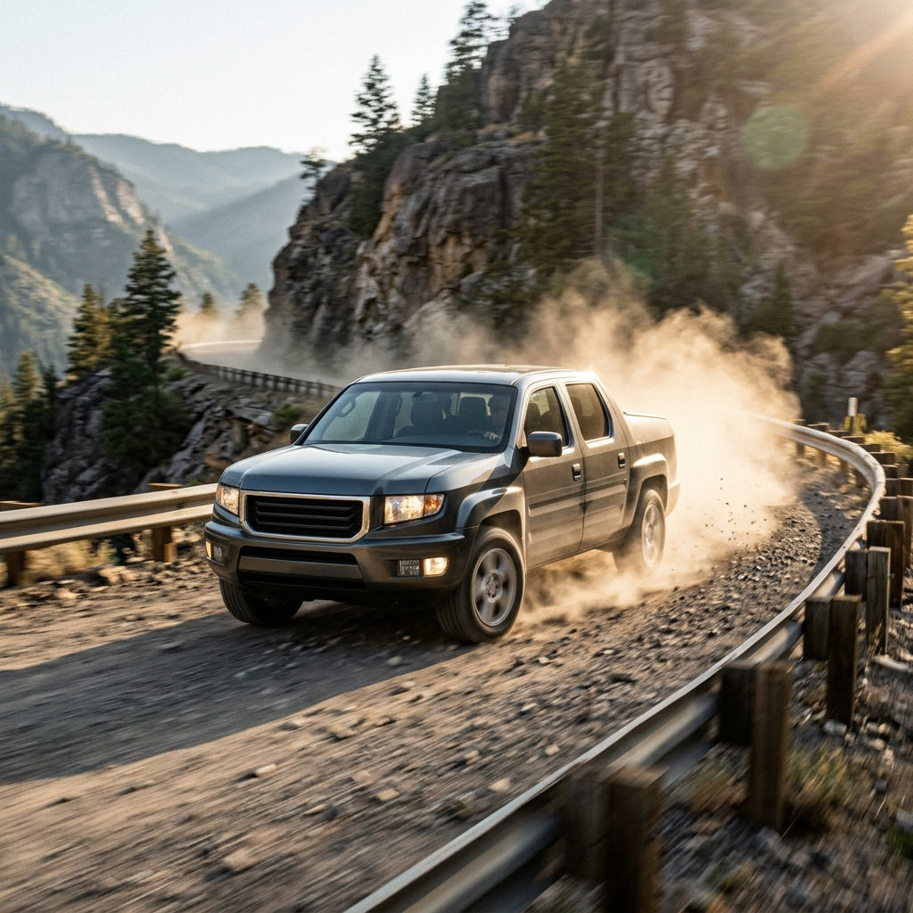 Action Shot: Honda Ridgeline Driving Fast