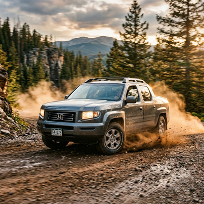 Action Shot: Honda Ridgeline Driving Fast
