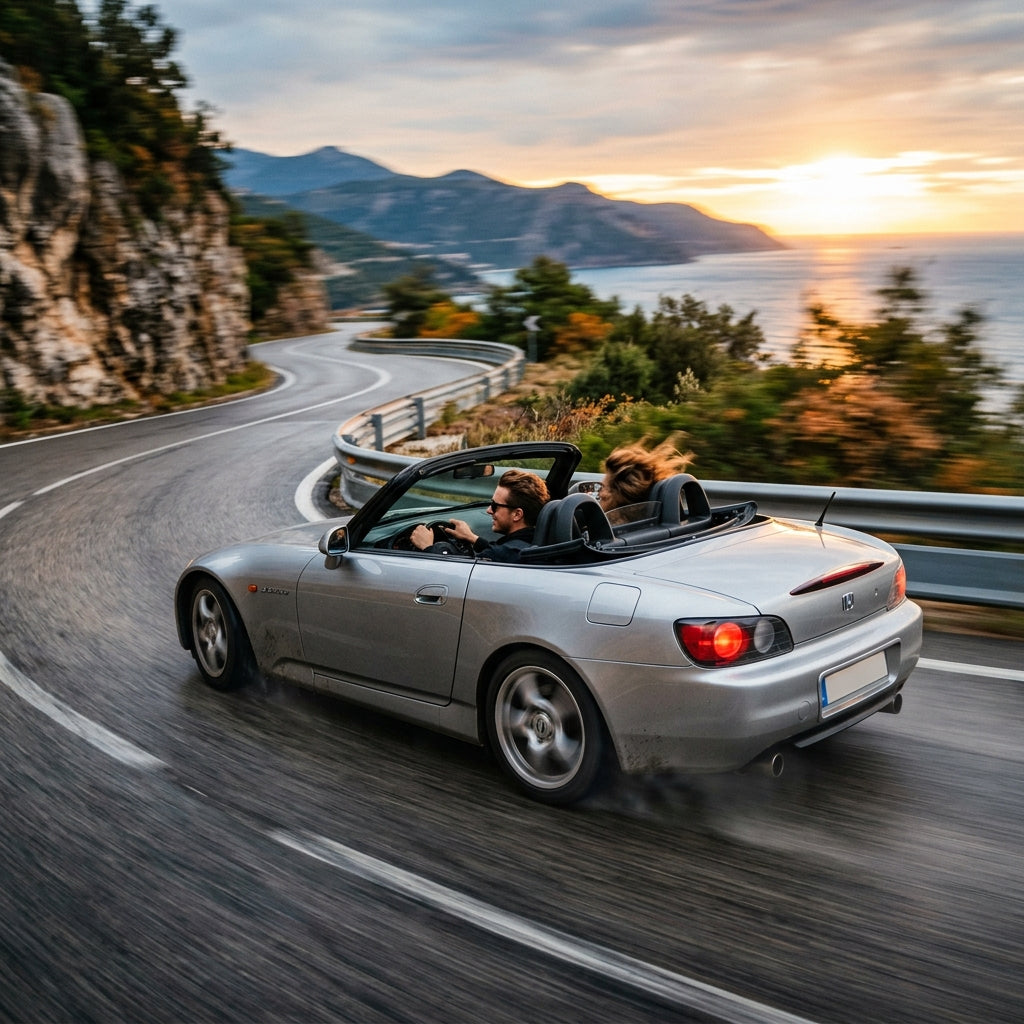 Action Shot: Honda S2000 Driving Fast