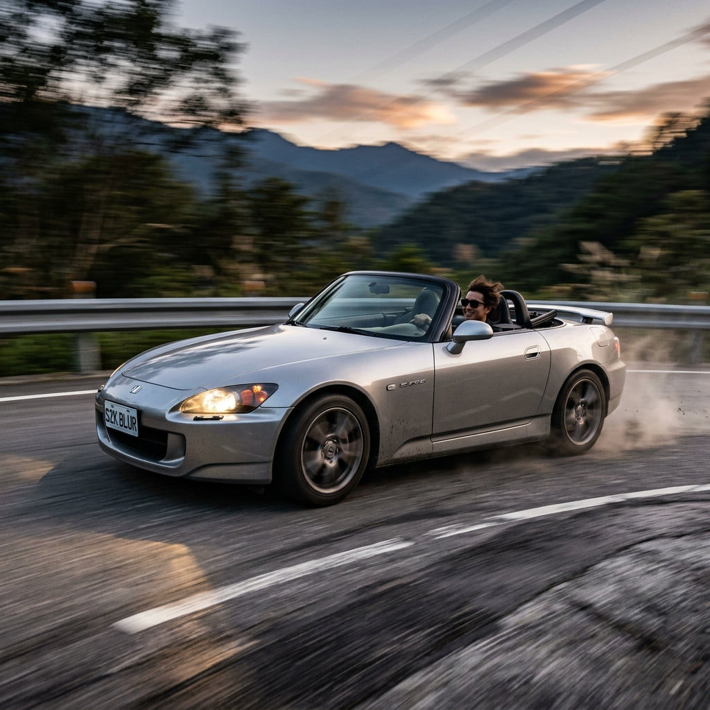 Action Shot: Honda S2000 Driving Fast