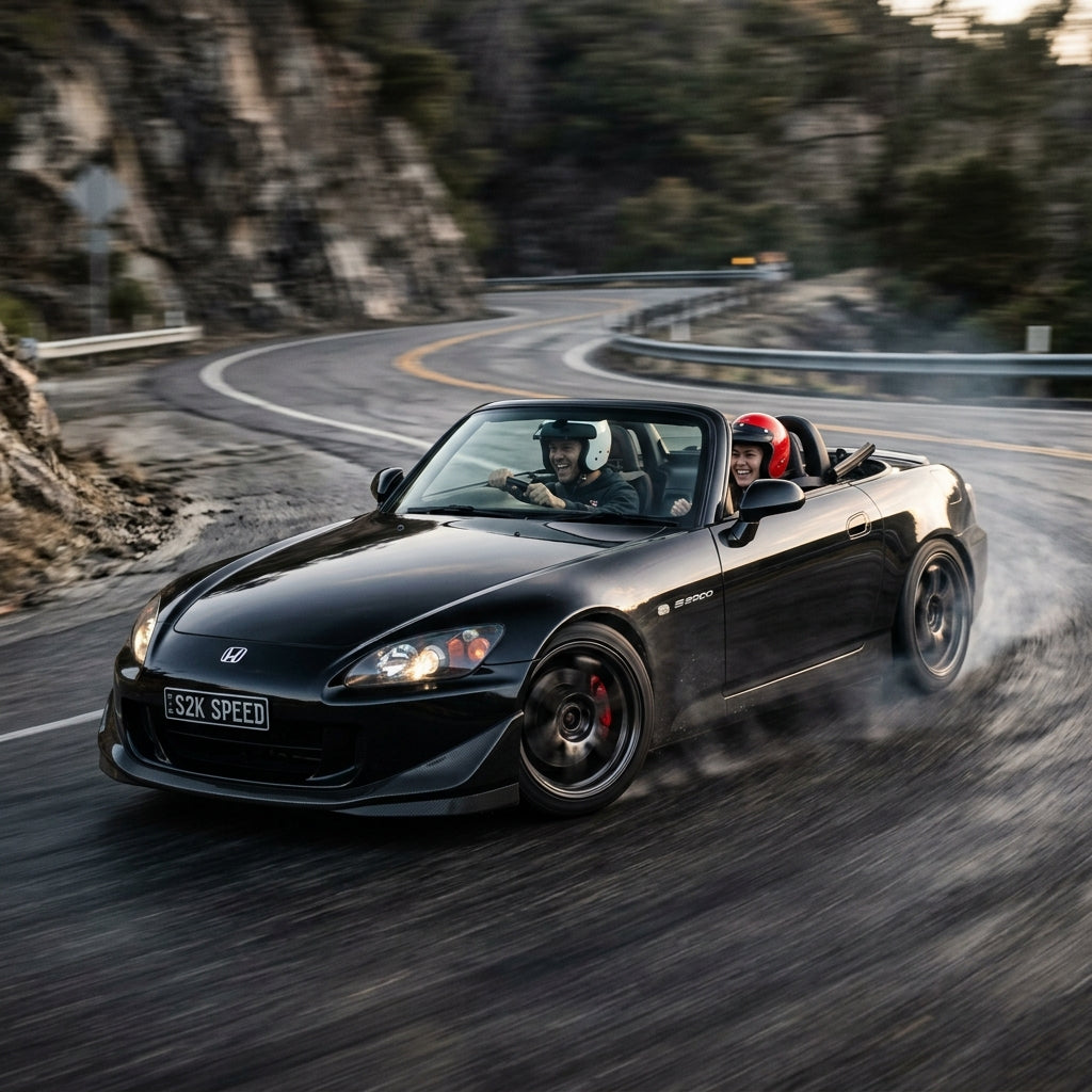 Action Shot: Honda S2000 Driving Fast
