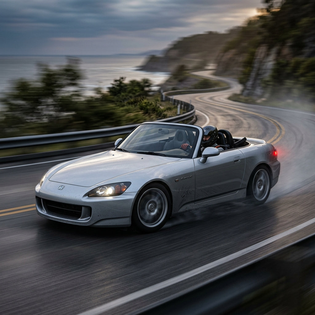 Action Shot: Honda S2000 Driving Fast