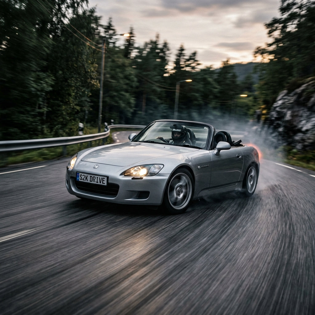Action Shot: Honda S2000 Driving Fast