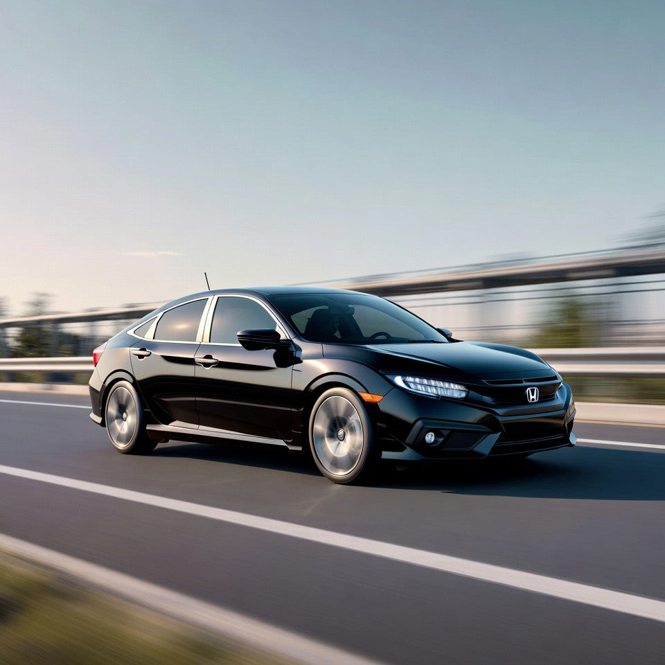 Short Ram Air Intake For Honda Civic (2016-2021) with 1.5L Engine Red