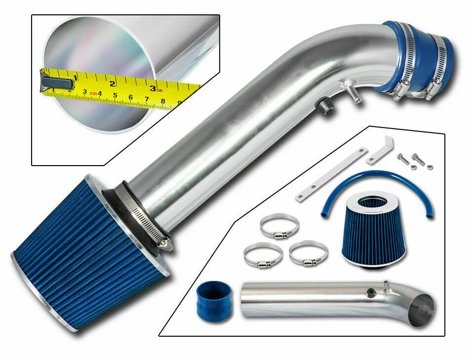 Short Ram Air Intake For Honda Civic EX/HX (1996-1998) with 1.6L L4 Engine Blue
