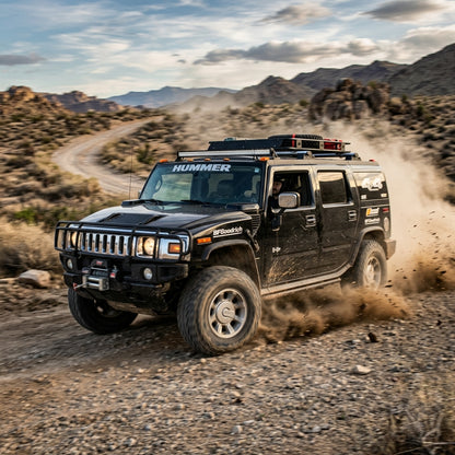 Action Shot: Hummer H2 Driving Fast