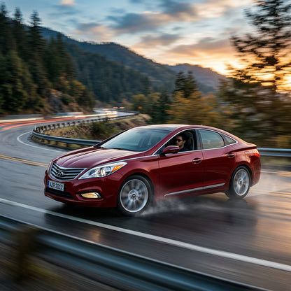 Action Shot: Hyundai Azera Driving Fast