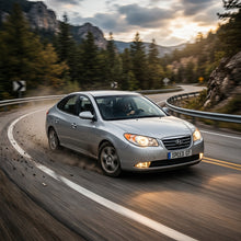 Action Shot: Hyundai Elantra Driving Fast