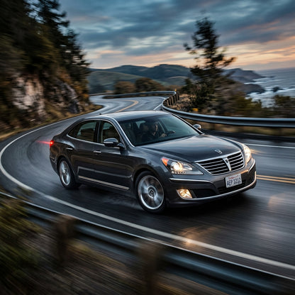 Action Shot: Hyundai Equus Driving Fast