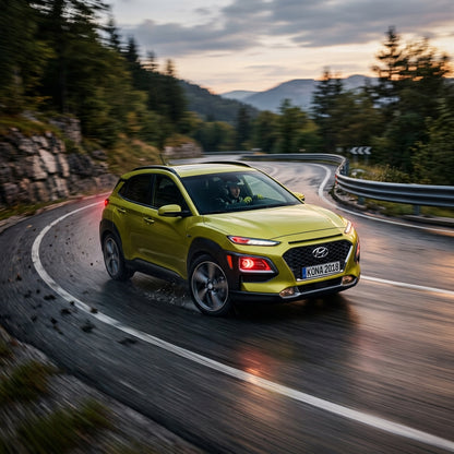 Action Shot: Hyundai Kona Driving Fast