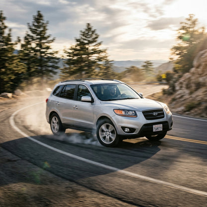 Action Shot: Hyundai Santa Fe Driving Fast