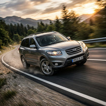 Action Shot: Hyundai Santa Fe Driving Fast