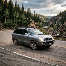 Action Shot: Hyundai Santa Fe Driving Fast