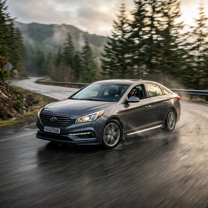 Action Shot: Hyundai Sonata Driving Fast