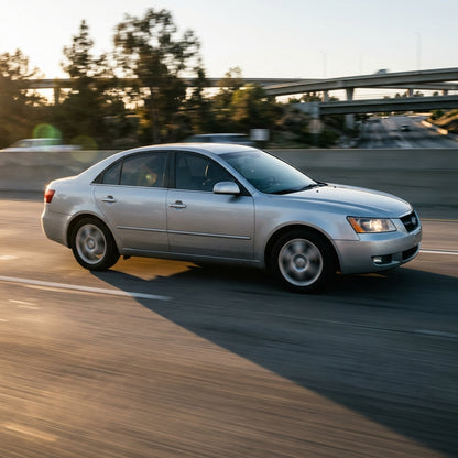 Action Shot: Hyundai Sonata Driving Fast