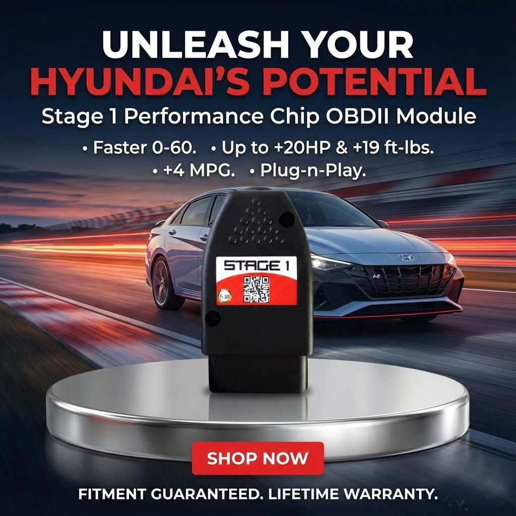 Stage 1 Performance Chip for Hyundai - Boost HP & Torque | OBD2 Plug & Play Module