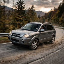 Action Shot: Hyundai Tucson Driving Fast