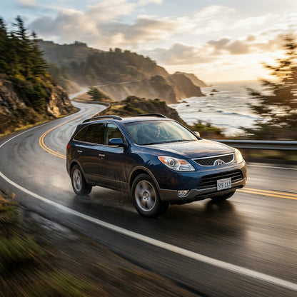 Action Shot: Hyundai Veracruz Driving Fast