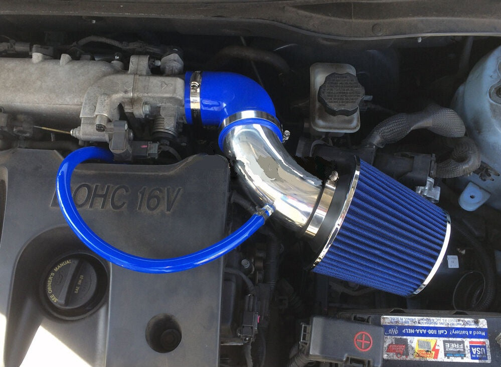 Performance Air Intake for Hyundai Accent GL GLS GS L SE (2006-2011) with 1.6L Engine Blue