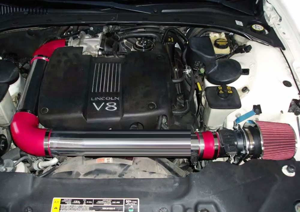 Ram Air Intake for Lincoln LS (2000-2002) with 3.9L V8 Engine Red