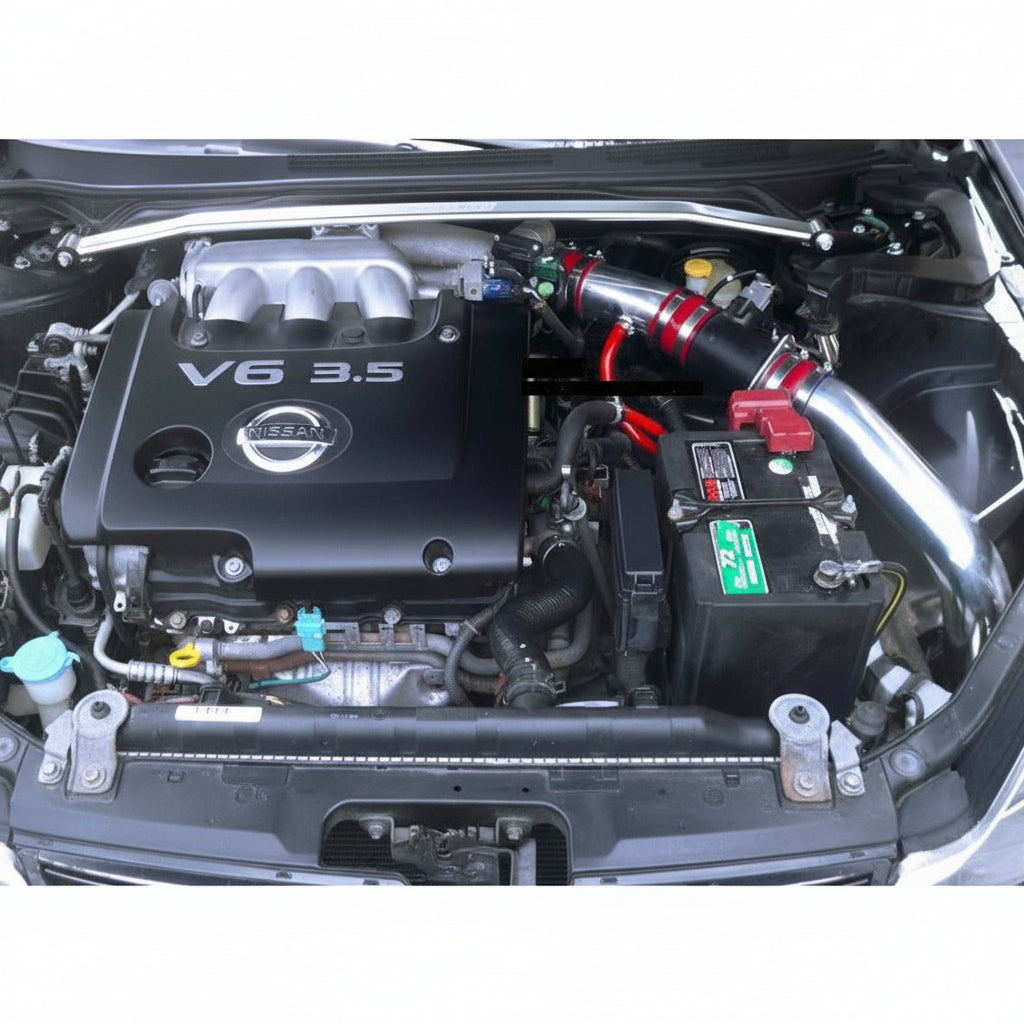Cold Air Intake for Nissan Altima (2002-2006) 3.5L V6 Engine Red