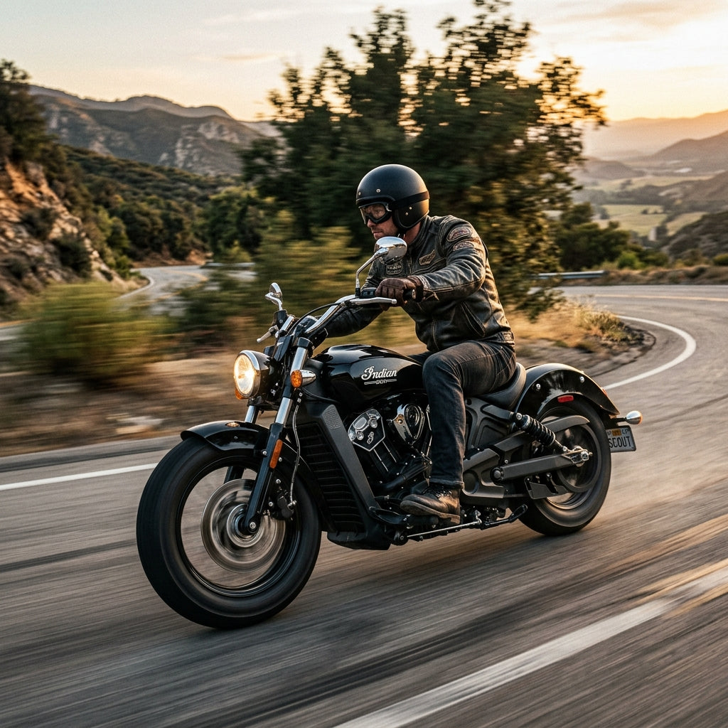 Action Shot: Indian Scout Sixty Driving Fast