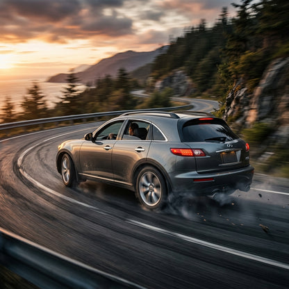 Action Shot: Infiniti FX35 Driving Fast