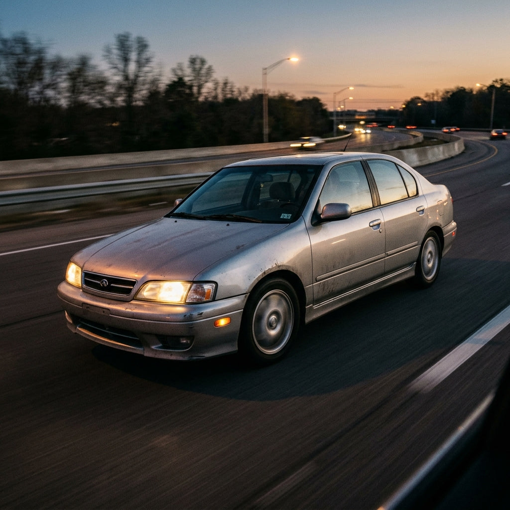 Action Shot: Infiniti G20 Driving Fast