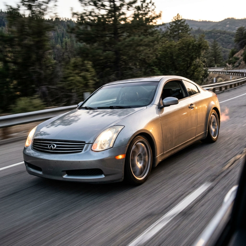 Action Shot: Infiniti G35 Driving Fast