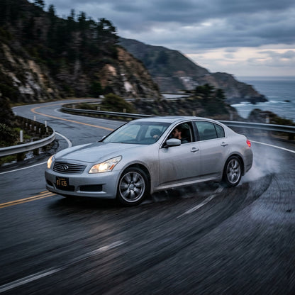 Action Shot: Infiniti G35 Driving Fast