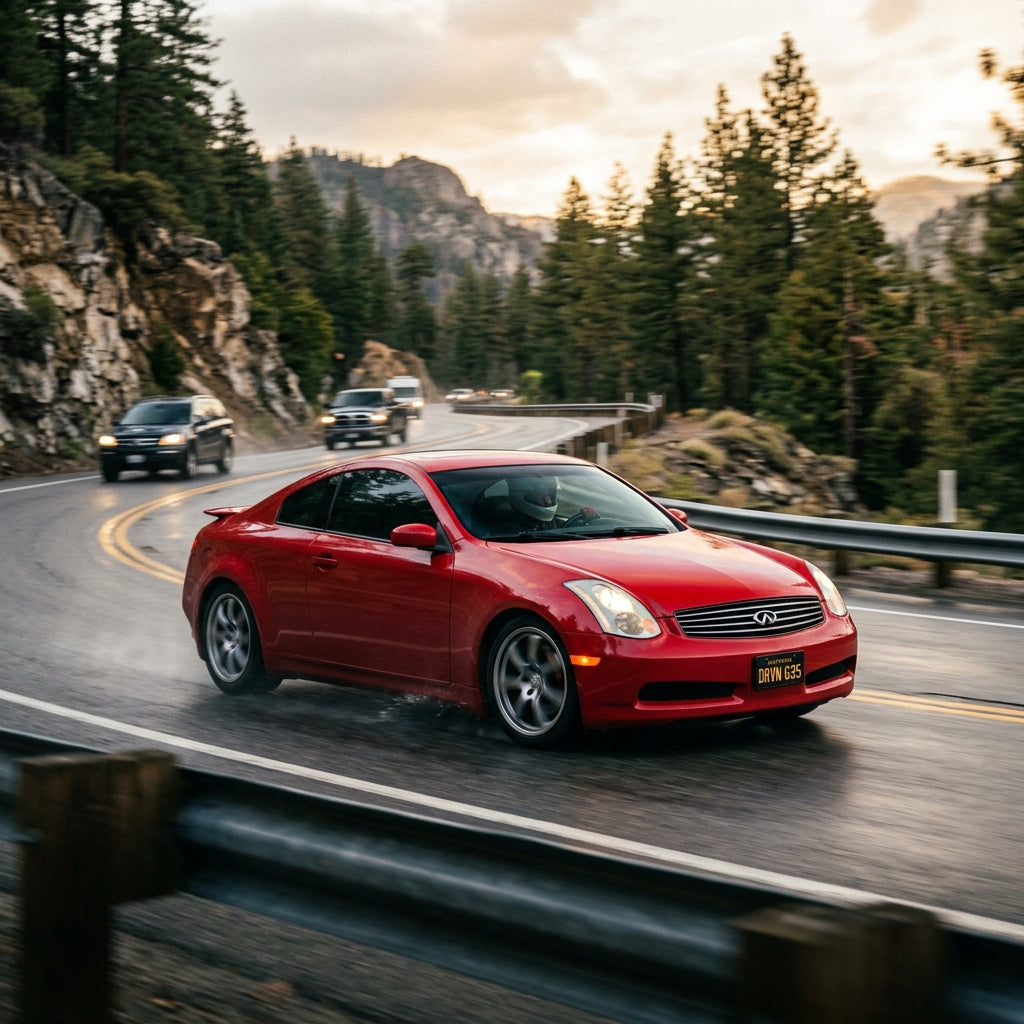 Action Shot: Infiniti G35 Driving Fast