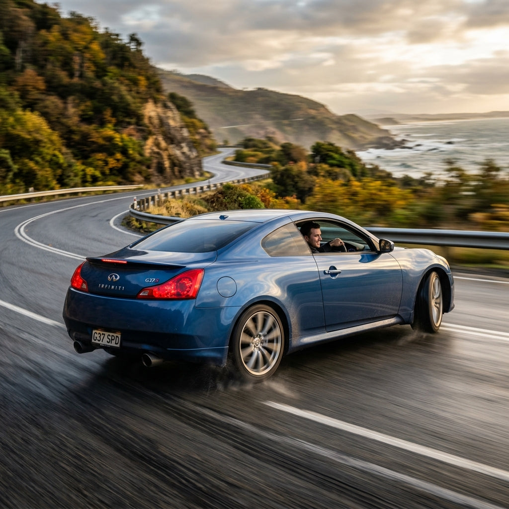Action Shot: Infiniti G35,G37 Driving Fast