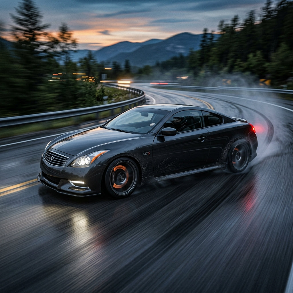 Action Shot: Infiniti G37 Driving Fast