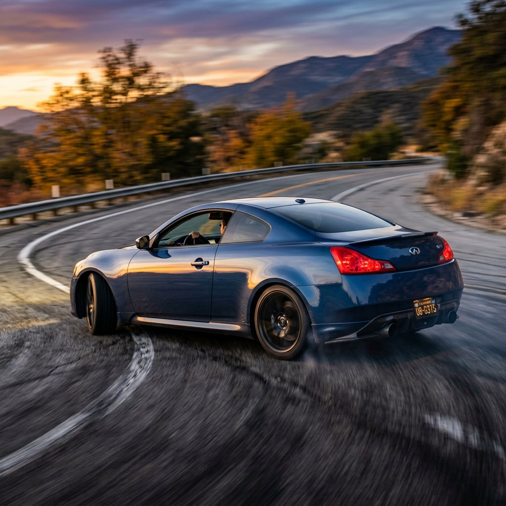 Action Shot: Infiniti G37 Driving Fast