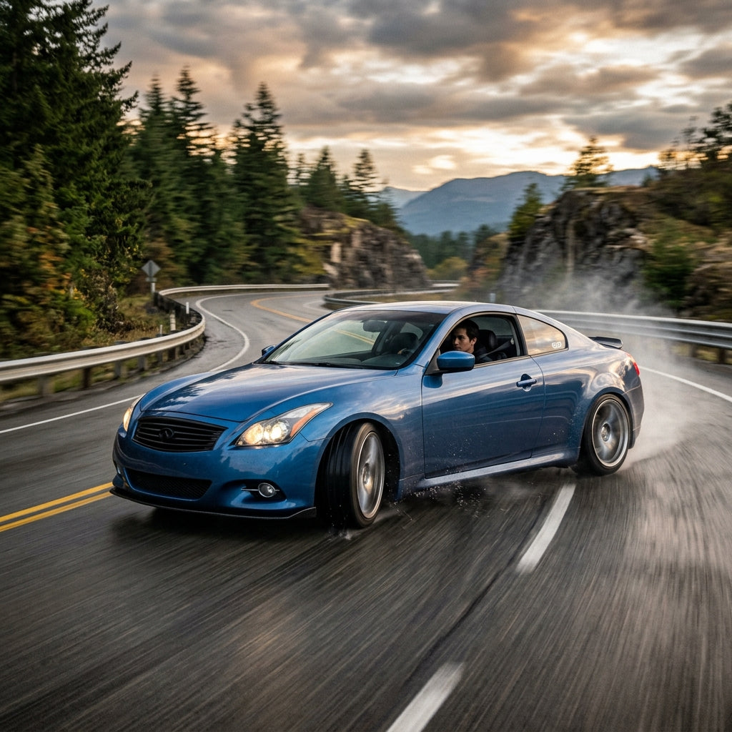 Action Shot: Infiniti G37 Driving Fast