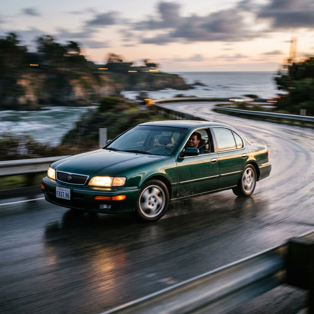 Action Shot: Infiniti I30 Driving Fast