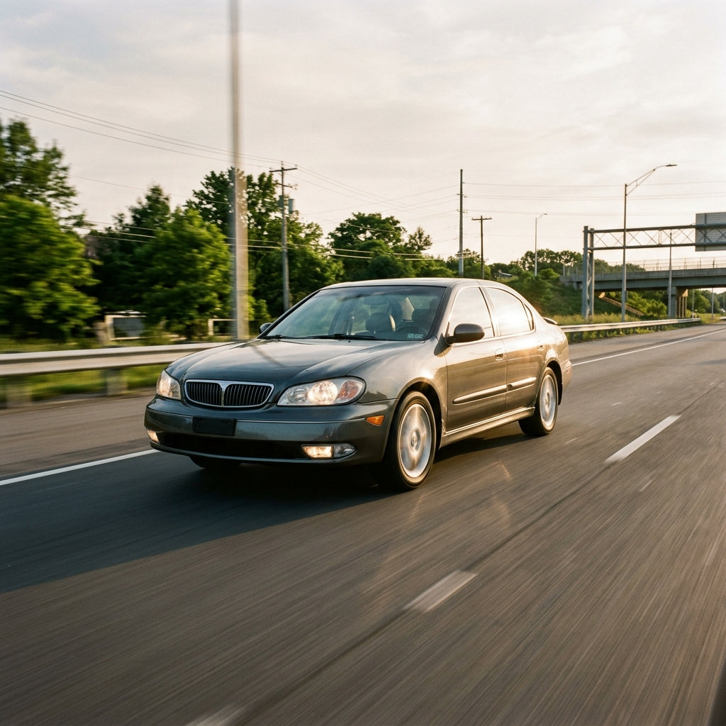 Action Shot: Infiniti I30,I35 Driving Fast