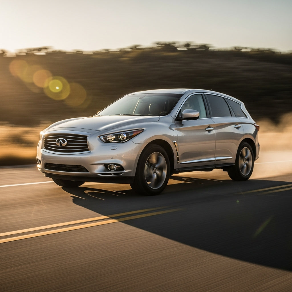 Action Shot: Infiniti JX35 Driving Fast