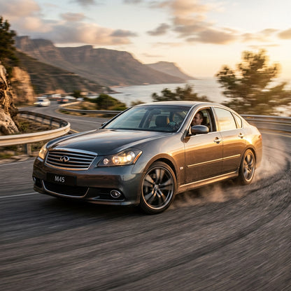 Action Shot: Infiniti M45 Driving Fast