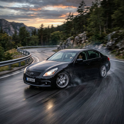 Action Shot: Infiniti Q40 Driving Fast