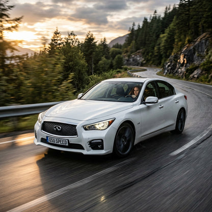 Action Shot: Infiniti Q40,Q50,Q60 Driving Fast