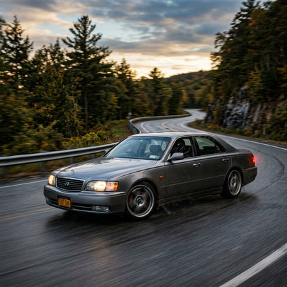 Action Shot: Infiniti Q45 Driving Fast