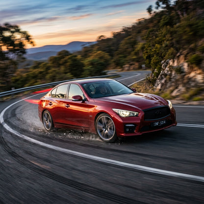 Action Shot: Infiniti Q50 Driving Fast