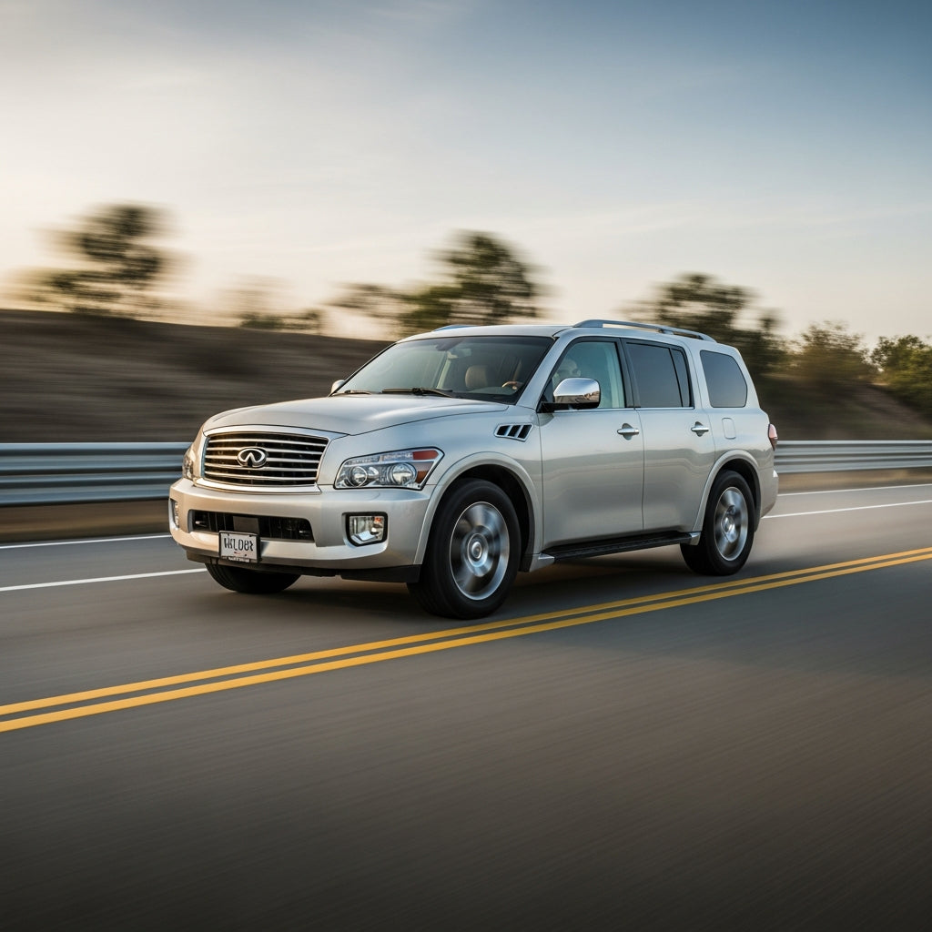 Action Shot: Infiniti QX56 Driving Fast