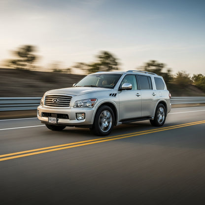 Action Shot: Infiniti QX56 Driving Fast